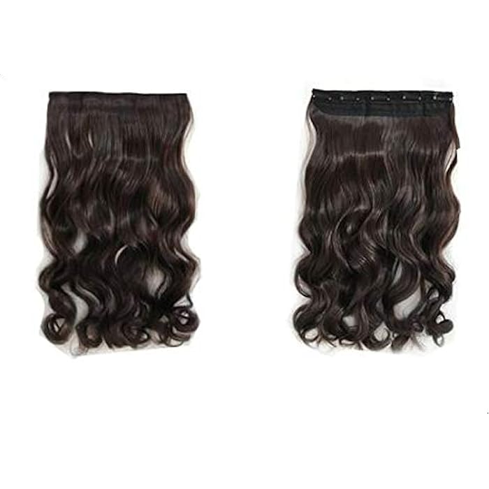 DILLARDS Vogue Curly Wavy Hair Wig Deep Brown Hair Extension Soft Long Curly Hair Wig For Female-Cc - Image 1
